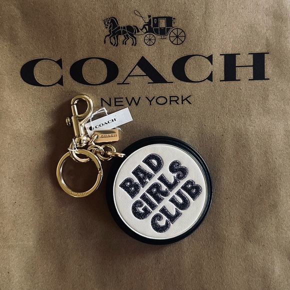 Coach Accessories - NEW Coach Bad Girls Club Bag Charm In Signature Canvas